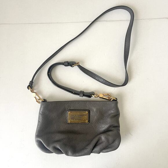 Marc by Marc Jacobs Classic Q Percy Cross Body Handbag Purse Faded Aluminum Gray - Picture 2 of 12